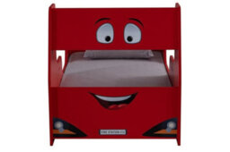 Plush Furniture Sam Fire Engine Children's Bed Frame In Red 3Ft Single (L196Xw96Xd105Cm) - thumbnail 3