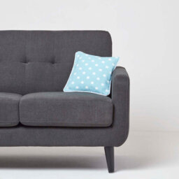 Homescapes Cotton Blue Stars Cushion Cover, 30 X 30 Cm - thumbnail 2