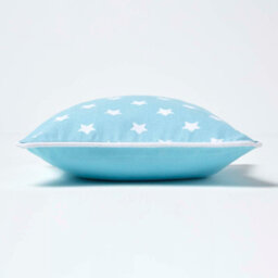 Homescapes Cotton Blue Stars Cushion Cover, 30 X 30 Cm - thumbnail 3