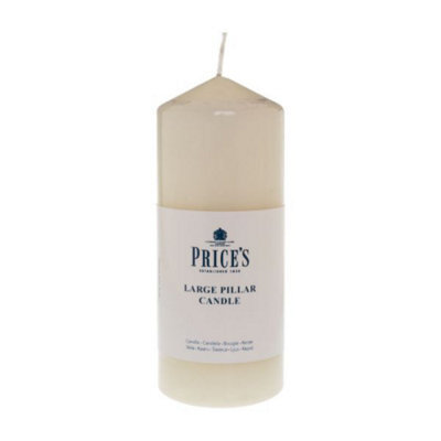 Prices Pillar Candle Ivory 6 One Colour (One Size)