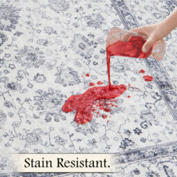 Bedlooms Serene Cashmere Rug 60X110Cm, Traditional Rug, Non Slip, Stain Resistant, Large Door & Floor Mat - thumbnail 4