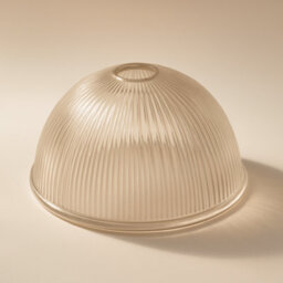 CGC Lighting Cgc Tess Clear Glass Ribbed Dome Lampshade - thumbnail 3
