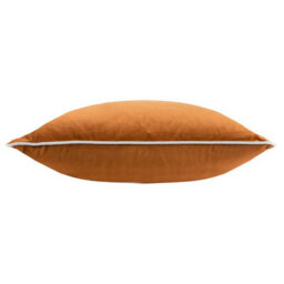 furn. Furn Meridian Velvet Polyester Filled Cushion, Ginger/ecru, 45 X 45Cm - thumbnail 2