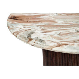 Ajmer Round Real Marble Stone Dining Table 4 Seater 100Cm - thumbnail 4