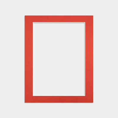 Ak Frames 14X11 Poppy Red Picture Mounts To Fit A4 Aperture Size - Mount Board Only (No Frame Included) - image 1