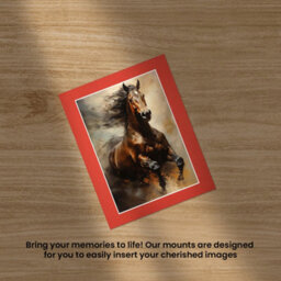 Ak Frames 14X11 Poppy Red Picture Mounts To Fit A4 Aperture Size - Mount Board Only (No Frame Included) - thumbnail 5