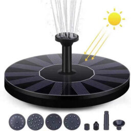 13Cm Solar Powered Outdoor Patio Water Pump Fountain - thumbnail 1