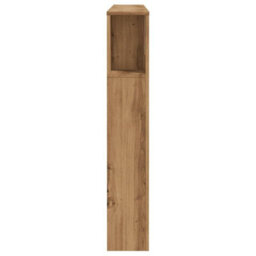 Berkfield Headboard Cabinet Artisan Oak 140X18.5X102.5 Cm Engineered Wood - thumbnail 5