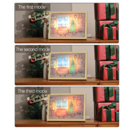 Alivio Decoration Frame Lights Christmas Wall Decoration In Warm Lights 31 X 22Cm - thumbnail 8