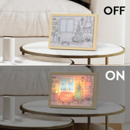 Alivio Decoration Frame Lights Christmas Wall Decoration In Warm Lights 31 X 22Cm - thumbnail 6