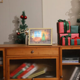 Alivio Decoration Frame Lights Christmas Wall Decoration In Warm Lights 31 X 22Cm - thumbnail 3