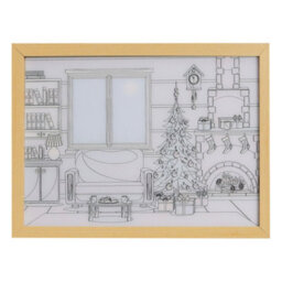 Alivio Decoration Frame Lights Christmas Wall Decoration In Warm Lights 31 X 22Cm - thumbnail 2