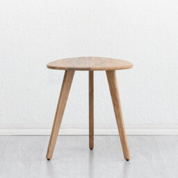 MH London Armstrong Solid Wood Side Table Living Room Wooden Side Table Bedside Natural Side Table - thumbnail 2
