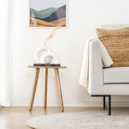 MH London Armstrong Solid Wood Side Table Living Room Wooden Side Table Bedside Natural Side Table - thumbnail 3