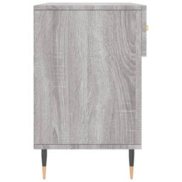 Berkfield Industrial Shoe Bench Grey Sonoma 102X35X55 Cm Engineered Wood - thumbnail 7