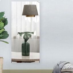 Living And Home Pet Self Adhesive Waterproof Wall Mirror Tile Wall Mounted Full Length Mirror 50 X 200 Cm - thumbnail 1