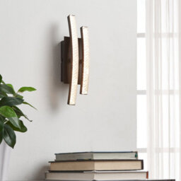 Eglo Lejias Indoor Led Wall Light, Warm White 3000K, Black Steel & Transparent Diffuser, Modern Decorative Lighting