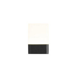 Luminosa Lighting Luminosa Opalo Led Outdoor Modern Wall Lamp Black, Opal, Warm-White 3000K, Ip44 - thumbnail 4