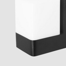 Luminosa Lighting Luminosa Opalo Led Outdoor Modern Wall Lamp Black, Opal, Warm-White 3000K, Ip44 - thumbnail 3