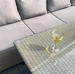 Outdoor Living (NW) Ltd The Knutsford 9 Seat Grey Corner Rattan Dining Set - thumbnail 5