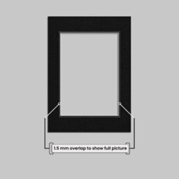 Ak Frames 9X7 Black Picture Mounts To Fit 7X5 Aperture Size - Mount Board Only (No Frame Included) - thumbnail 4