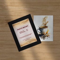Ak Frames 9X7 Black Picture Mounts To Fit 7X5 Aperture Size - Mount Board Only (No Frame Included) - thumbnail 5