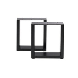 2X Square Table Legs Metal Coffee Desk Leg Stool Bench Furniture Industrial Feet - thumbnail 1