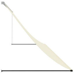 Walplus Retractable Awning Garden Sun Shade Canopy Gazebo For Back Door, Porch, Patio Cream 400X150 Cm Fabric And Steel - thumbnail 4