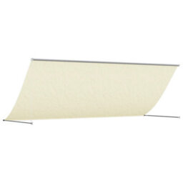 Walplus Retractable Awning Garden Sun Shade Canopy Gazebo For Back Door, Porch, Patio Cream 400X150 Cm Fabric And Steel - thumbnail 5