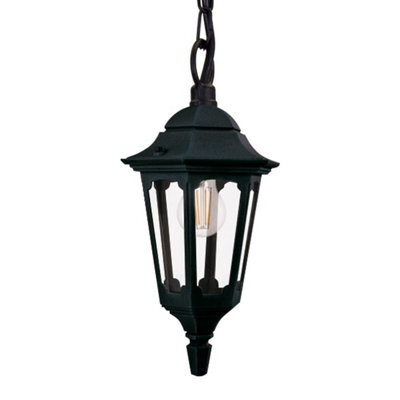 Luminosa Lighting Elstead Parish Outdoor Pendant Ceiling Light, Black Ip44 - image 1