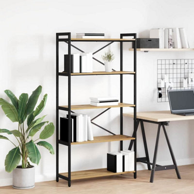 Berkfield Bookcase Artisan Oak 80 X 30 X 153 Cm Engineered Wood - image 1
