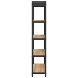 Berkfield Bookcase Artisan Oak 80 X 30 X 153 Cm Engineered Wood - thumbnail 6