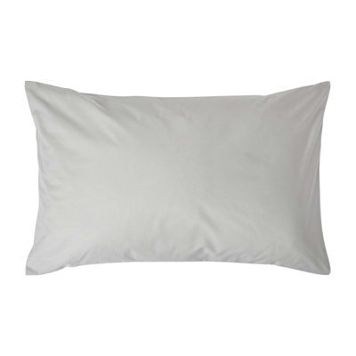 Homescapes Silver Grey Egyptian Cotton Housewife Pillowcase 200 Tc, Standard Size - image 1