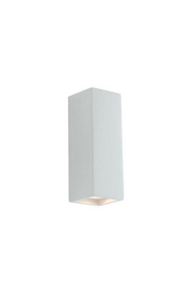 Luminosa Lighting Luminosa Foster Paintable Plaster Up Down Wall Lamp, White, Gu10