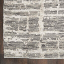 Grey Silver Wool Handmade Modern,abstract Luxurious Rug For Bedroom & Living Room-297Cm X 419Cm - thumbnail 5
