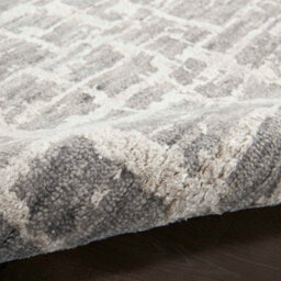 Grey Silver Wool Handmade Modern,abstract Luxurious Rug For Bedroom & Living Room-297Cm X 419Cm - thumbnail 6