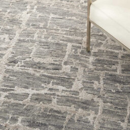 Grey Silver Wool Handmade Modern,abstract Luxurious Rug For Bedroom & Living Room-297Cm X 419Cm - thumbnail 3