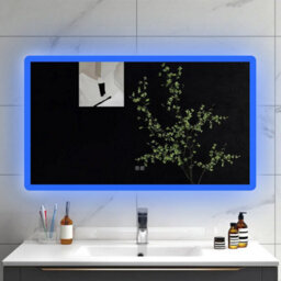 Sline 700X1200mm Blue-White Dual-Color Bathroom Led Mirror With Bluetooth, Shaver Socket, Anti-Fog, And Memory Function - thumbnail 1
