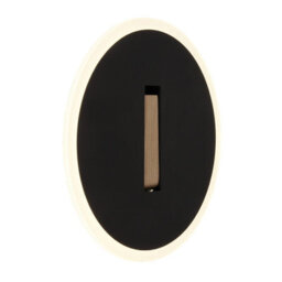 Luminosa Lighting Luminosa Avery Integrated Led Wall Lamp Matt Black Led 4000K