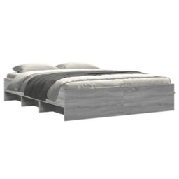 Berkfield Bed Frame Without Mattress Grey Sonoma 160X200 Cm Engineered Wood - thumbnail 3