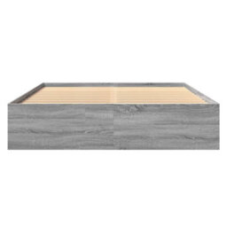 Berkfield Bed Frame Without Mattress Grey Sonoma 160X200 Cm Engineered Wood - thumbnail 5