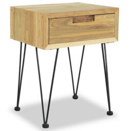 Berkfield Bedside Cabinet 40X30X50 Cm Solid Teak - thumbnail 3