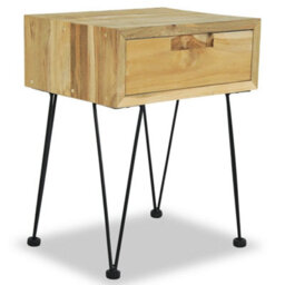 Berkfield Bedside Cabinet 40X30X50 Cm Solid Teak - thumbnail 2