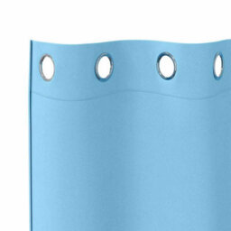 Berkfield Modern Curtains With Curtains 2 Pcs Light Blue 175 X 140 Cm Polyester - thumbnail 5