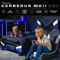 X Rocker Cerberus Double Gaming Bed In A Box - Blue - thumbnail 2