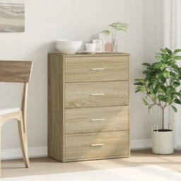 Berkfield Sideboard Sonoma Oak 60X31X84 Cm Engineered Wood - thumbnail 3
