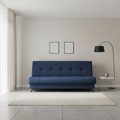 Enduro Xiii Modern Upholstered Living Room Sofa Comfortable Stylish Seating For Relaxing Various Colours Dark Blue - image 1