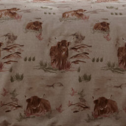 Dreams & Drapes Hanson Highland Cow Brushed Cotton Duvet Cover Set - thumbnail 5