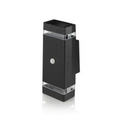 Auraglow Pir Motion Sensor Double Up & Down Wall Light - Silver - Fitting Only - thumbnail 7