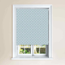 Lister Cartwright Kiso Peacock Design Blackout Roller Blinds Easy Fit Child Safety Included (Peacock Sky Blue, 180 X 140 Cm) - thumbnail 1